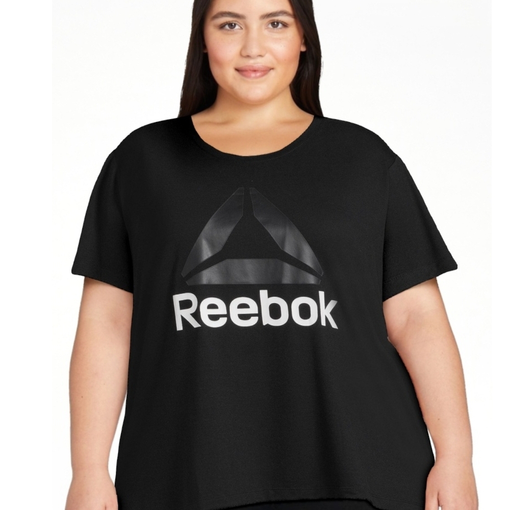 Reebok Women's Black Logo Top
